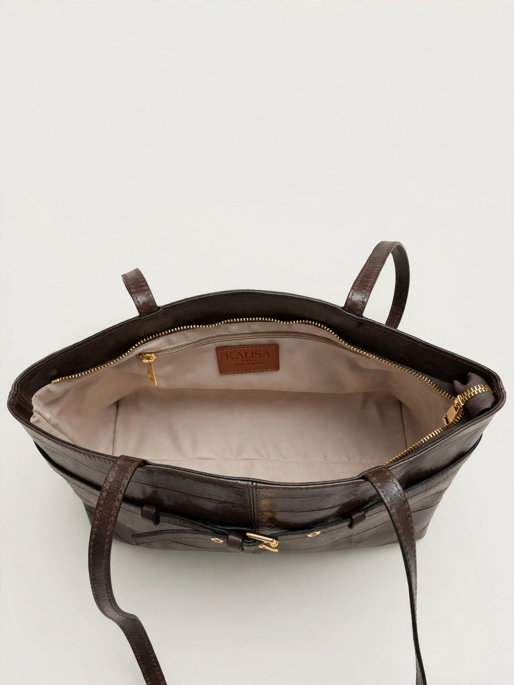Borsa Reborn Nouvelle - Pelle stampa anguilla