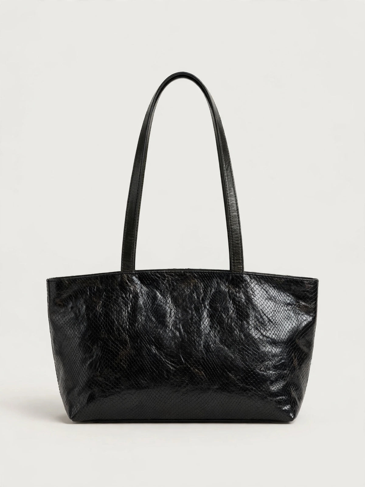 Borsa Reborn Nouvelle - Pelle pitonata verde