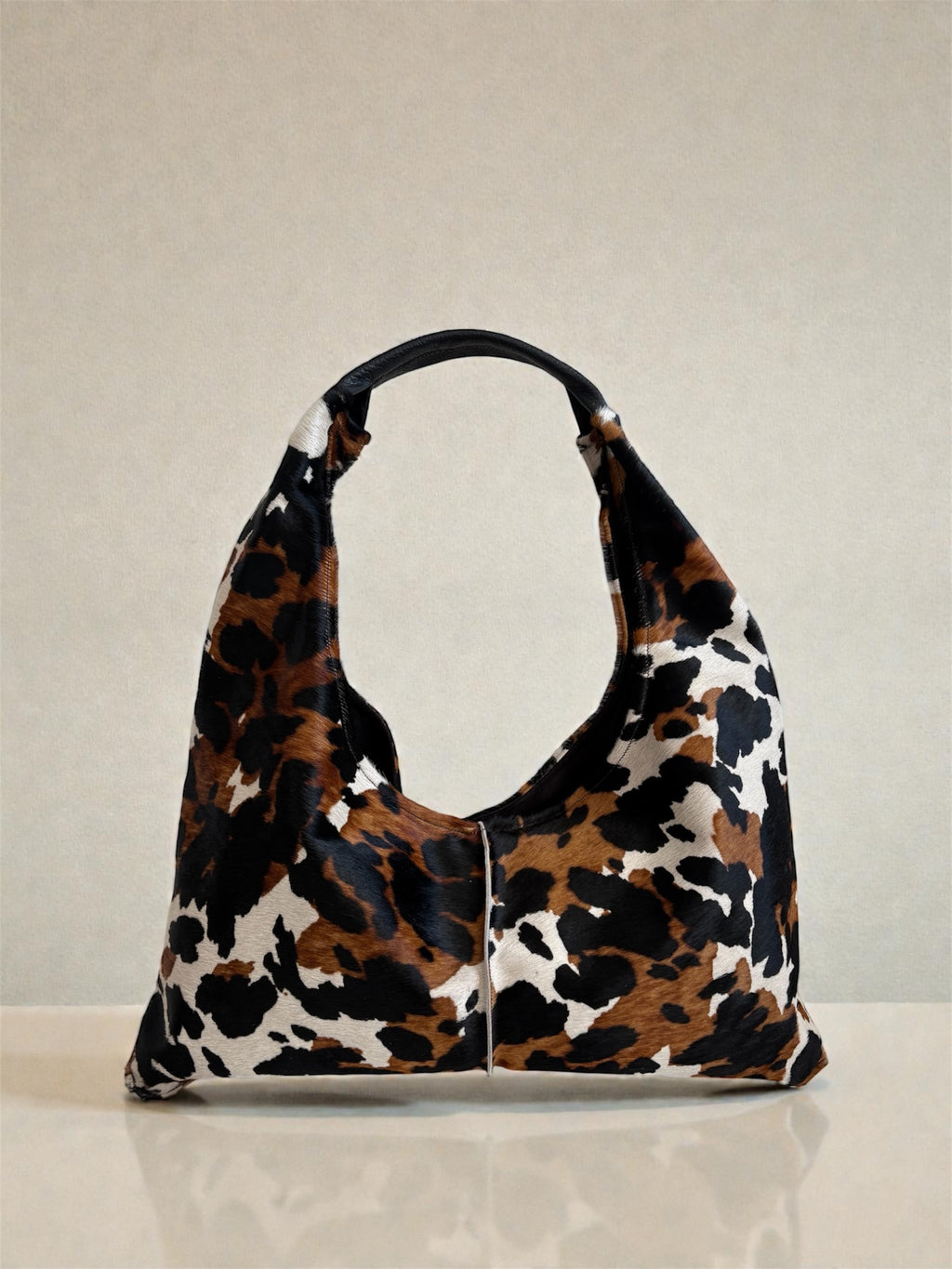 Borsa Reborn - interamente in cavallino muccato