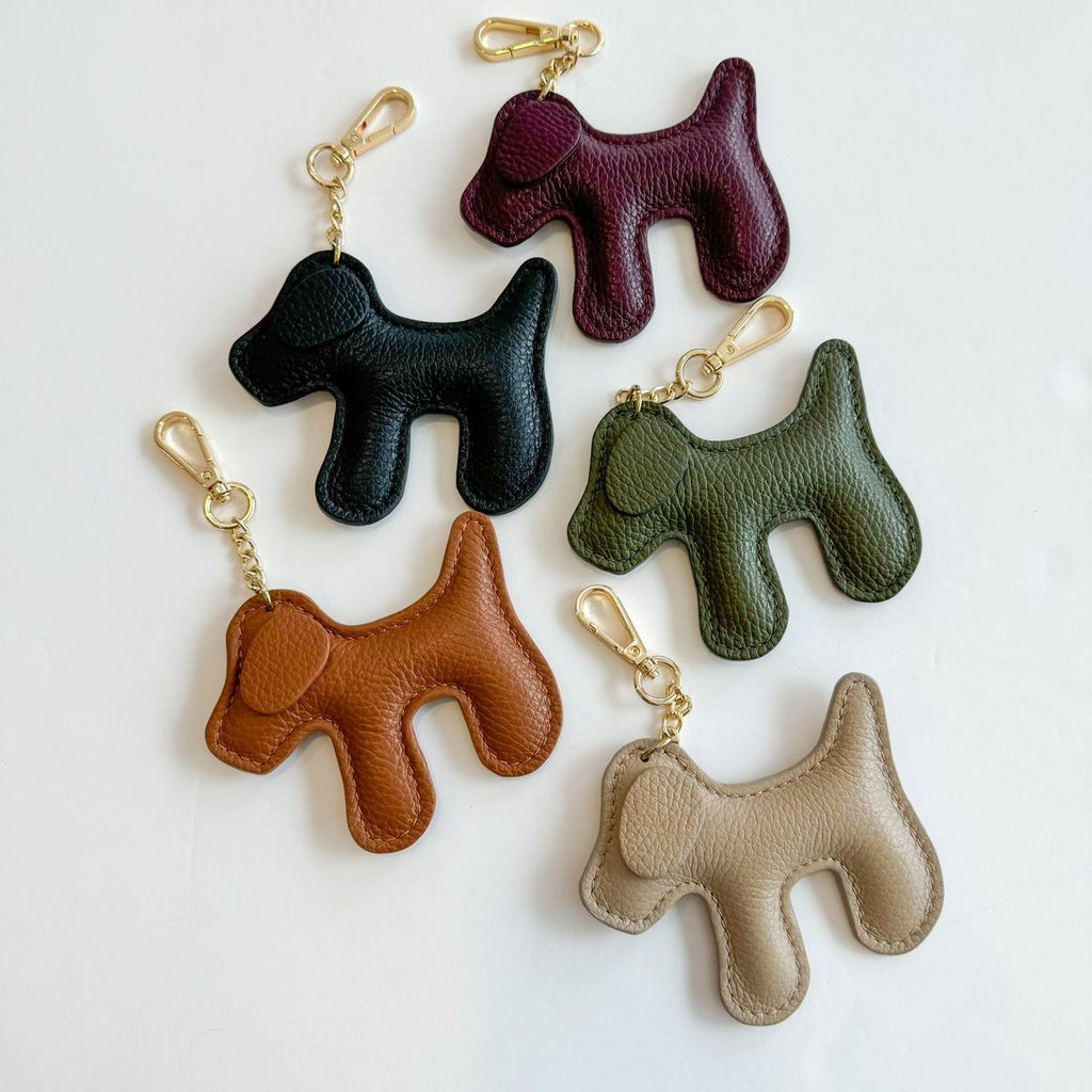 Charm cagnolino in vera pelle